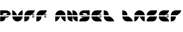Puff Angel Laser font preview