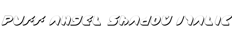 Puff Angel Shadow Italic font preview