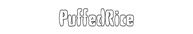 PuffedRice font preview