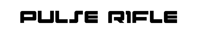 Pulse Rifle font preview