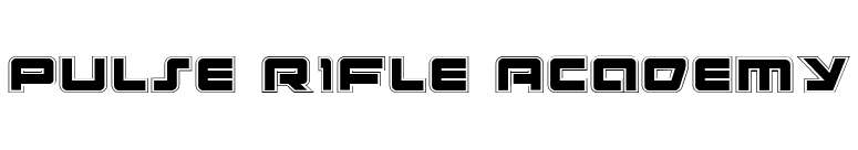Pulse Rifle Academy font preview