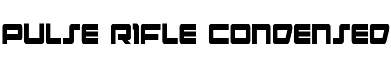 Pulse Rifle Condensed font preview
