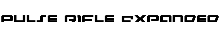 Pulse Rifle Expanded font preview