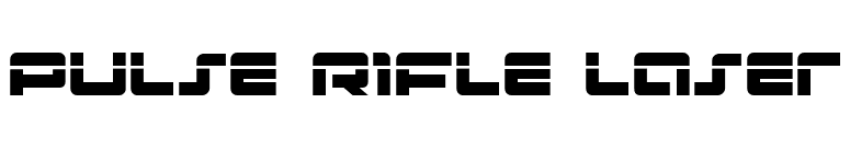 Pulse Rifle Laser font preview