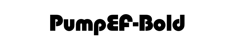 PumpEF-Bold font preview