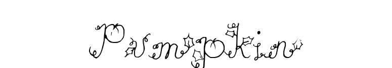 Pumpkin font preview