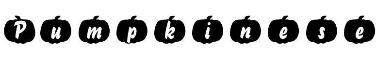 Pumpkinese font preview