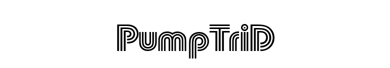PumpTriD font preview