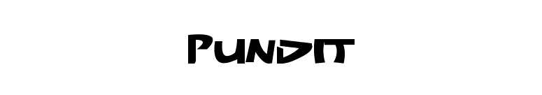 Pundit font preview