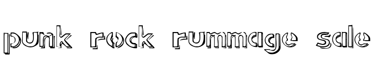 punk rock rummage sale font preview