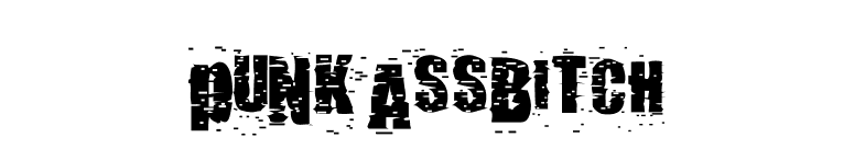 pUNKASSBITCH font preview
