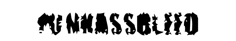 pUNKASSBLEED font preview