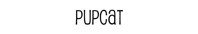 Pupcat font preview