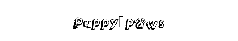 Puppy_paws font preview