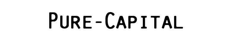Pure-Capital font preview