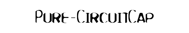 Pure-CircuitCap font preview