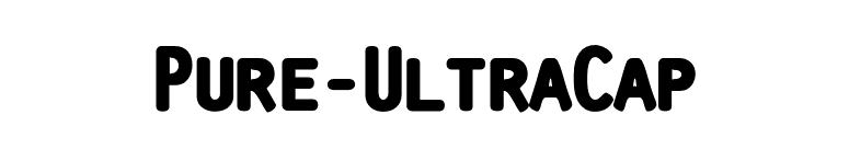 Pure-UltraCap font preview