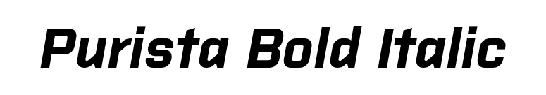 Purista Bold Italic font preview