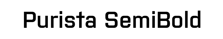 Purista SemiBold font preview
