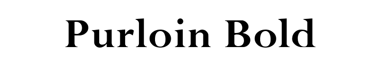 Purloin Bold font preview