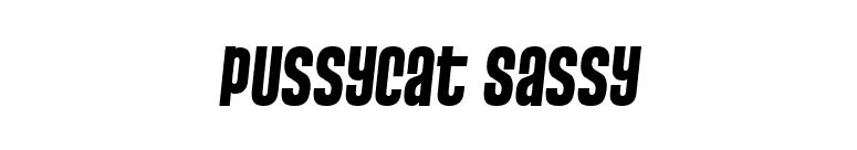 Pussycat Sassy font preview