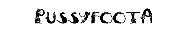 PussyfootA font preview