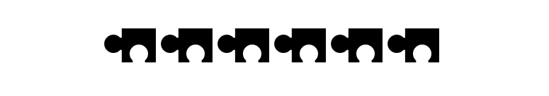 Puzzle font preview