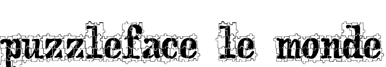 puzzleface le monde font preview