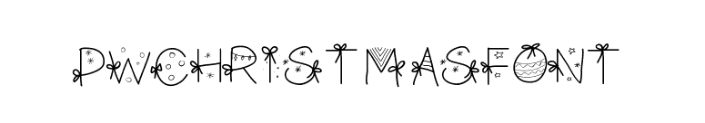 PWChristmasfont font preview
