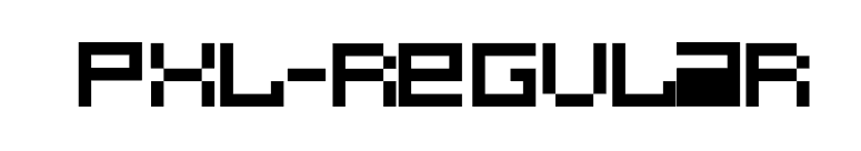 Pxl-Regular font preview