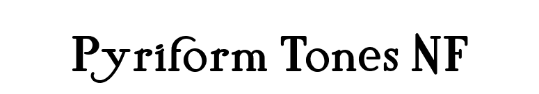 Pyriform Tones NF font preview