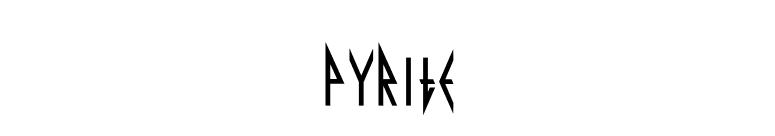 Pyrite font preview