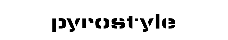 pyrostyle font preview