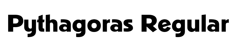 Pythagoras Regular font preview
