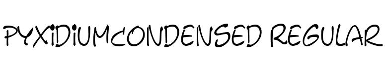 PyxidiumCondensed Regular font preview