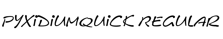 PyxidiumQuick Regular font preview
