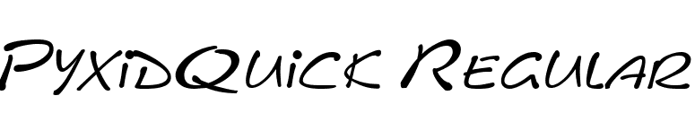 PyxidQuick Regular font preview