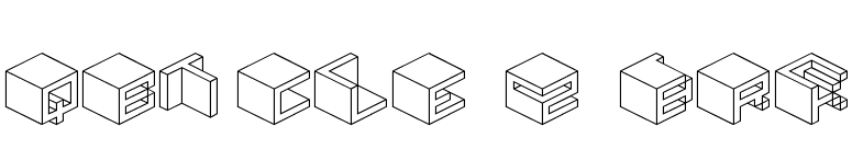 Qbicle 2 BRK font preview