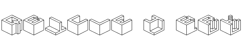 Qbicle 4 BRK font preview