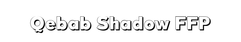 Qebab Shadow FFP font preview