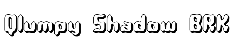Qlumpy Shadow BRK font preview
