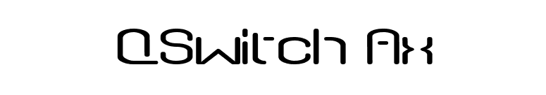 QSwitch Ax font preview