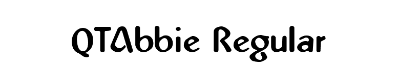 QTAbbie Regular font preview