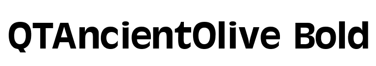 QTAncientOlive Bold font preview