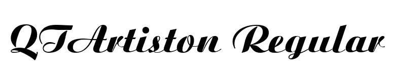 QTArtiston Regular font preview