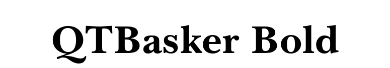 QTBasker Bold font preview
