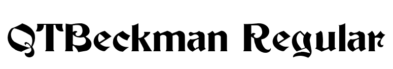 QTBeckman Regular font preview
