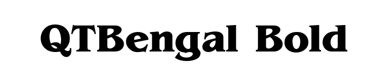 QTBengal Bold font preview