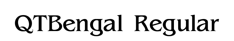 QTBengal Regular font preview