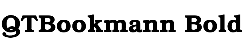 QTBookmann Bold font preview